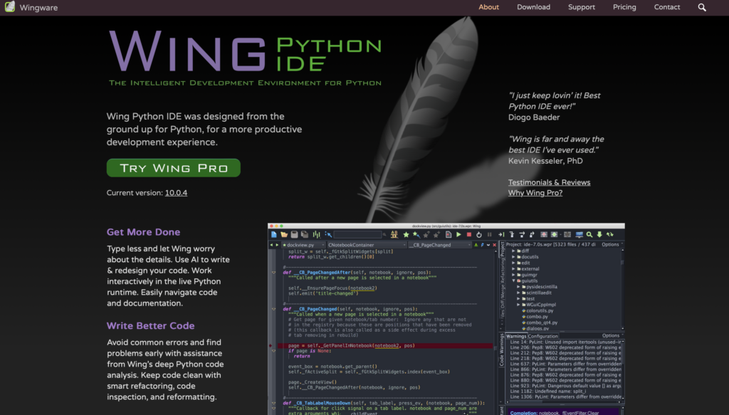 Wing Python IDE Pro