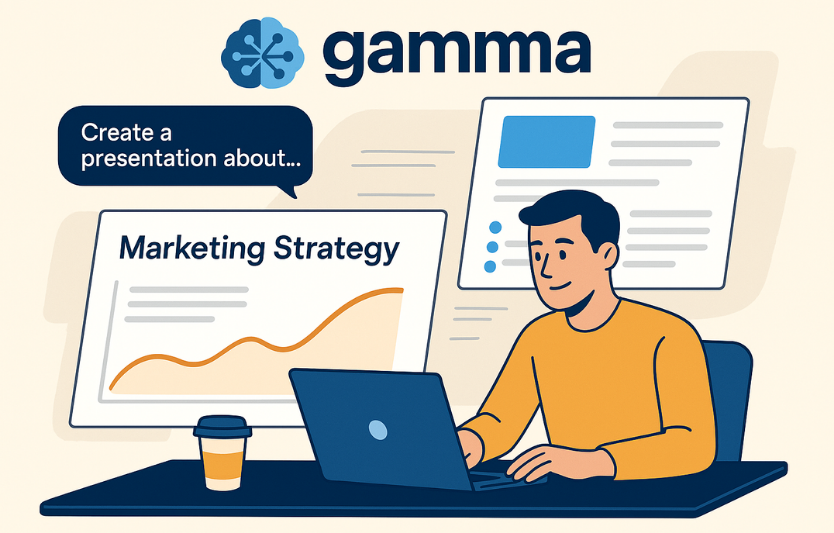 Gamma — AI-платформа для створення презентацій нового покоління: інтелект, дизайн і швидкість у дії 🚀 Gamma — AI-платформа для створення презентацій нового покоління: інтелект, дизайн і швидкість у дії 🚀